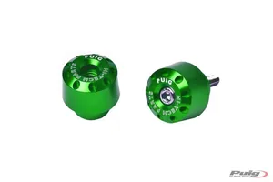 Short Bar Ends Aluminium Kawasaki Z650 C/Green