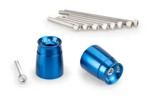 Bar End Aluminum Mod.Sport Suzuki C/Blue