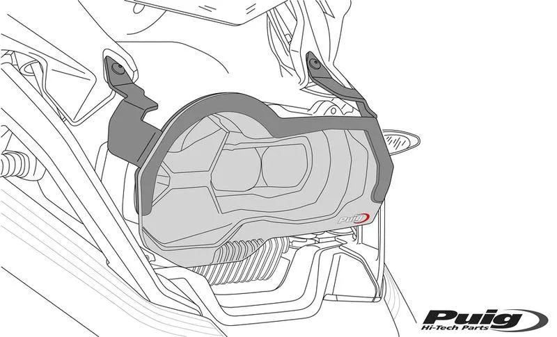 Produkt bilder Headlight Protector Bmw R1300gs 23  C/Clear