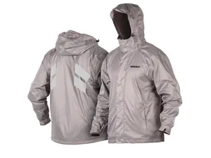 Silver Rain Jacket Sz Xl