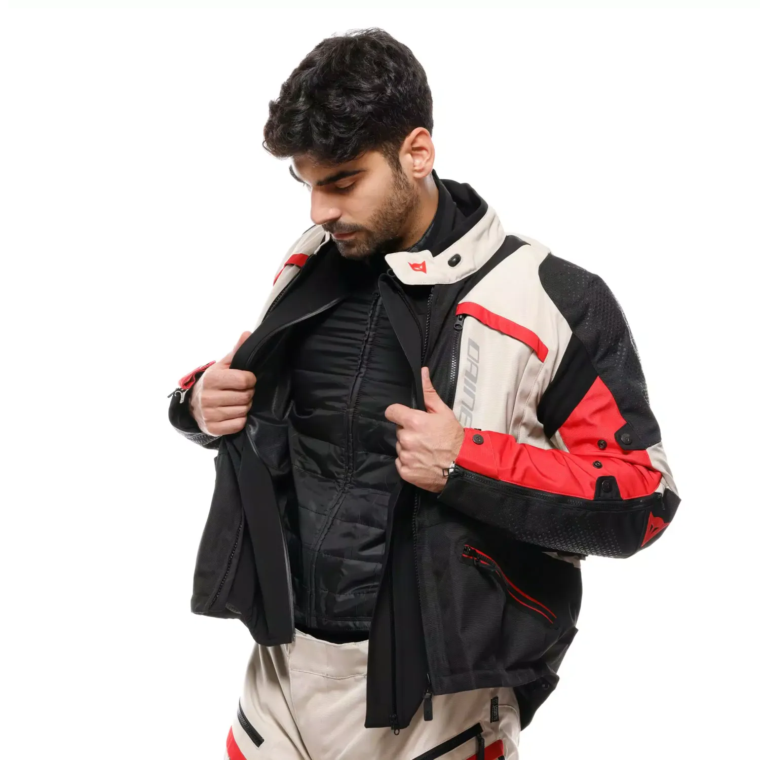 Produkt bilder Dainese Gullfoss D-Dry Herr Allvädersjacka Tidal foam/black/red