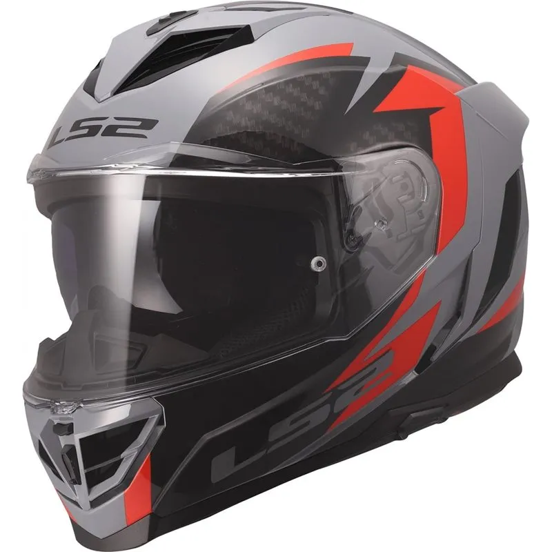 Produkt bilder Hjälm Ls2 Ff818 Storm Iii Dynamo Grå/Röd