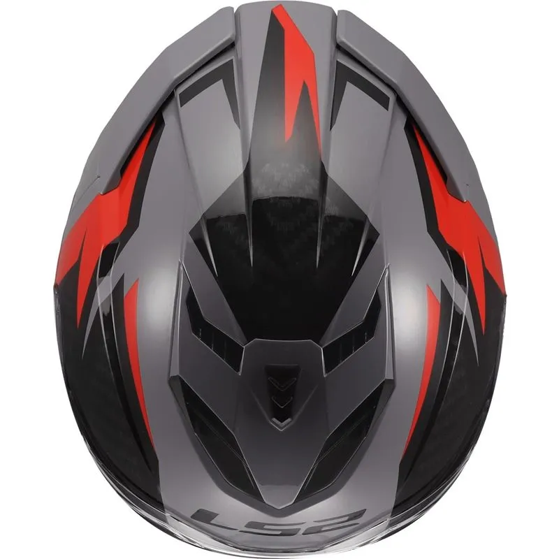 Produkt bilder Hjälm Ls2 Ff818 Storm Iii Dynamo Grå/Röd