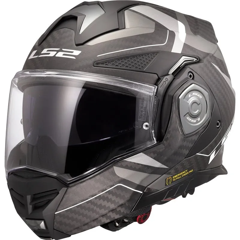 Produkt bilder LS2 Advant X Carbon Horizon FF901 Silver/grå
