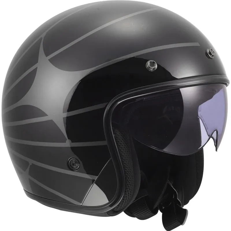 Produkt bilder Hjälm Ls2 Of601 Bob Ii Cosmic Svart/Grå