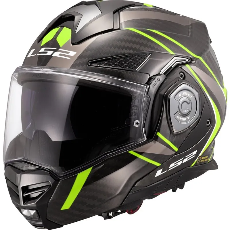 Produkt bilder LS2 Advant X Carbon FF901 Future Gul