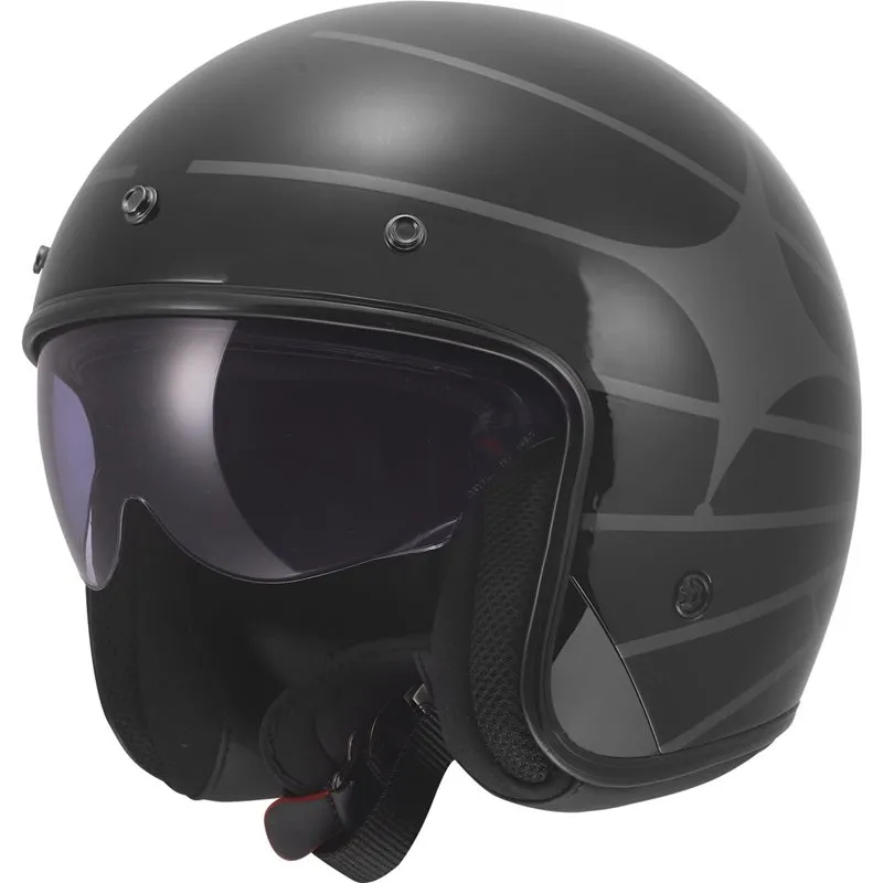 Produkt bilder Hjälm Ls2 Of601 Bob Ii Cosmic Svart/Grå