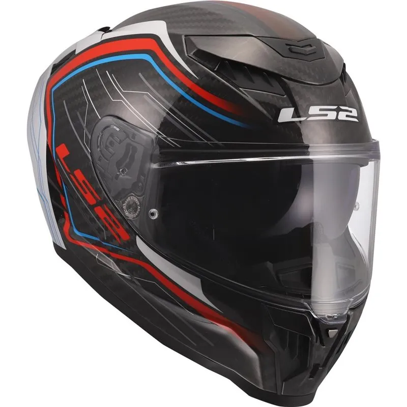 Produkt bilder LS2 FF807 Dragon Carbon Subic Vit/Blå/Röd