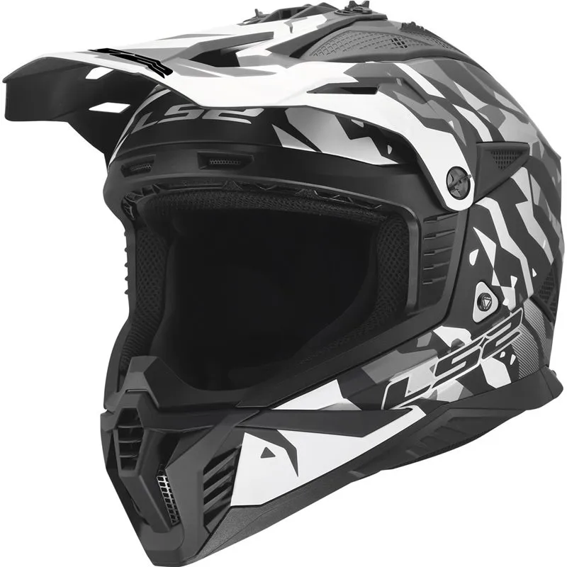 Produkt bilder Hjälm Ls2 Mx708 Fast Ii Grotesk Svart/Grå