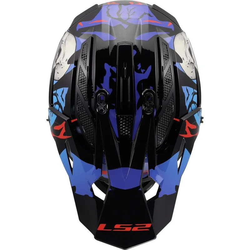 Produkt bilder Hjälm Ls2 Mx708 Fast Ii Zombie Ii Svart/Röd/Blå
