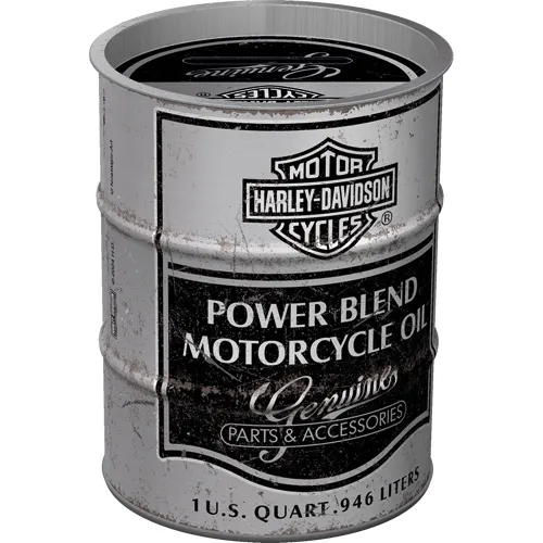 Produkt bilder Sparbössa Oil Barrel Harley Davidson Motorcycle Oil