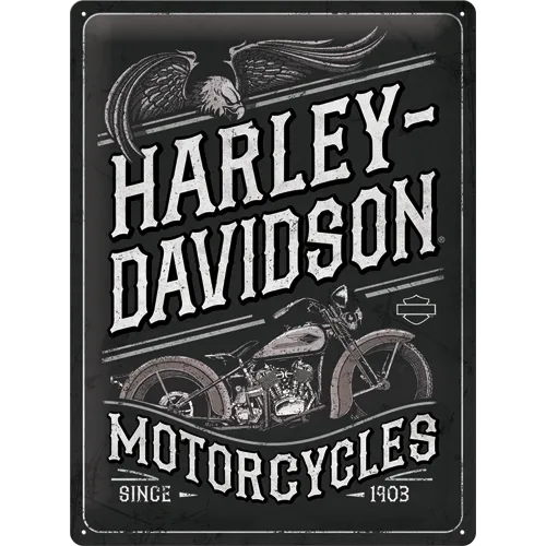 Produkt bilder Metallskylt Harley Davidson Motorcycles - Eagle 30x40cm