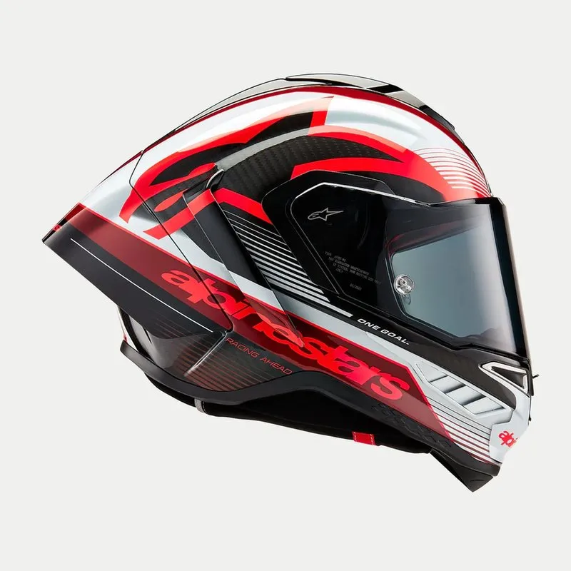 Produkt bilder Alpinestars Supertech R10 Team Svart/Carb/Röd/Vit Carbon Racinghjälm