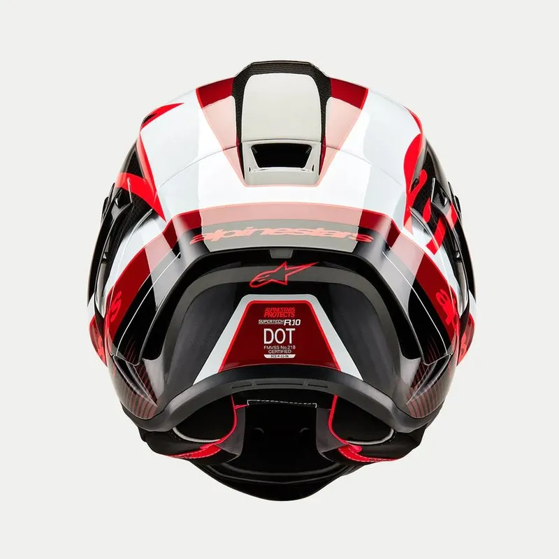 Produkt bilder Alpinestars Supertech R10 Team Svart/Carb/Röd/Vit Carbon Racinghjälm