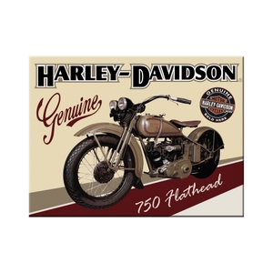 Magnet Harley-Davidson, 750 Flathead 8x6 cm