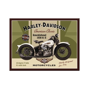 Magnet Harley-Davidson, Knucklehead 1936 8x6 cm