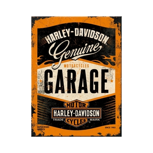 Produkt bilder Magnet Harley-Davidson, Garage 8x6 cm