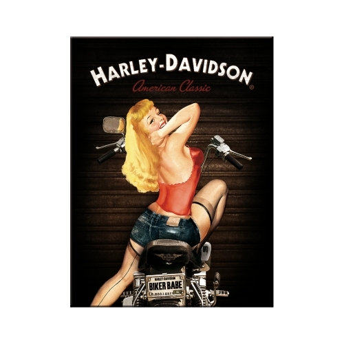 Produkt bilder Magnet Harley-Davidson, Biker Babe 8x6 cm