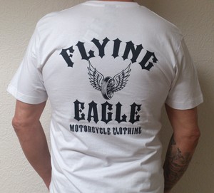 T-shirt Flying Wheel White