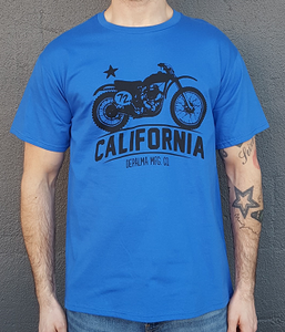 Flat Track MX Tee - Blå