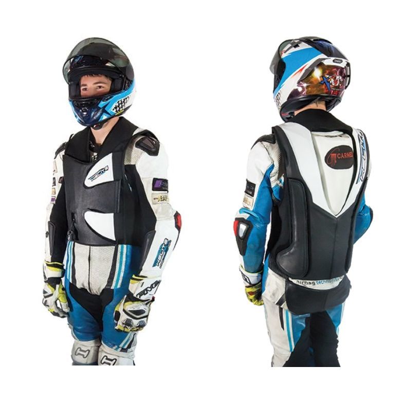 Produkt bilder GP-Air 2 Svart/vit Airbag-väst anpassad för racepuckel