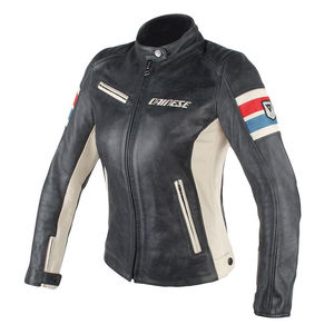 Dainese Lola D1 Skinnjacka Svart/grå/röd/blå Dam