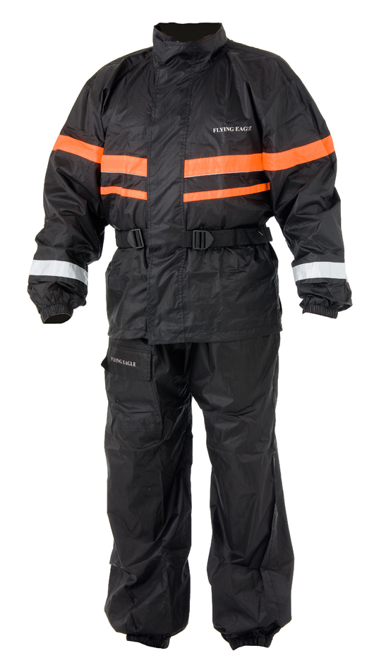 Produkt bilder Regnställ 2-delat Svart/orange