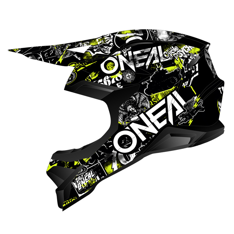 Produkt bilder ONeal Hjälm 2-serie Junior Attack Svart/Gul Fluo