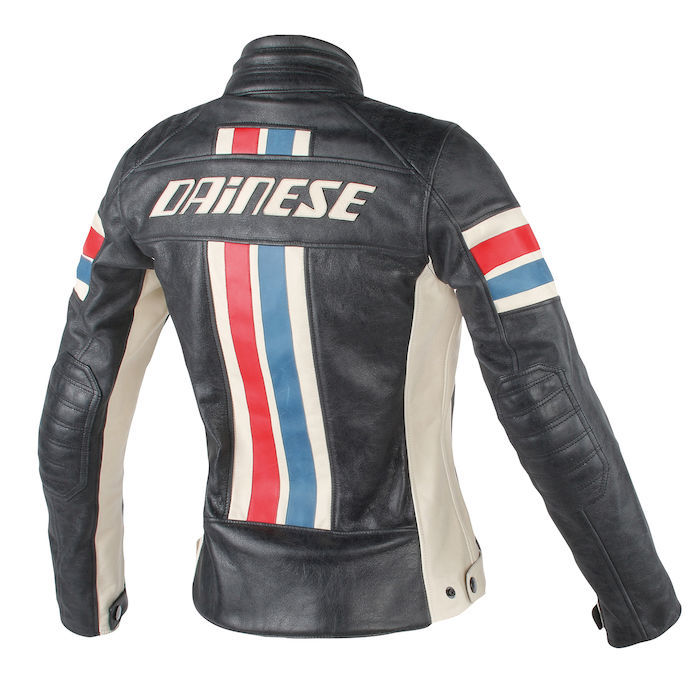 Produkt bilder Dainese Lola D1 Skinnjacka Svart/grå/röd/blå Dam